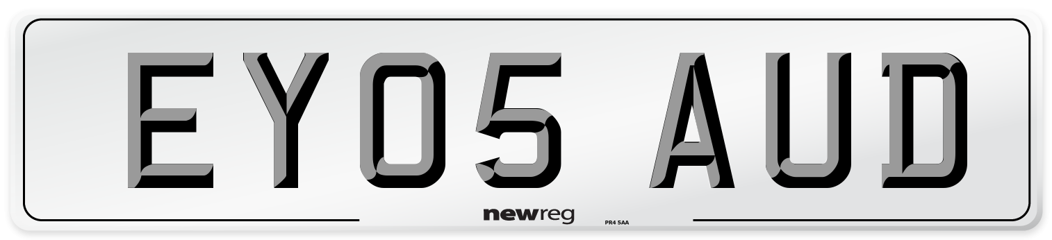 EY05 AUD Number Plate from New Reg